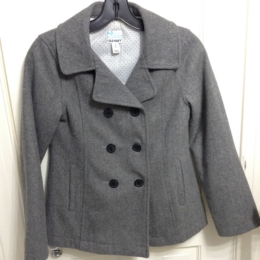 Grey Wool Pea Coat
